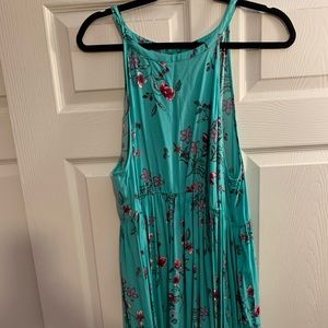 Blue floral dress